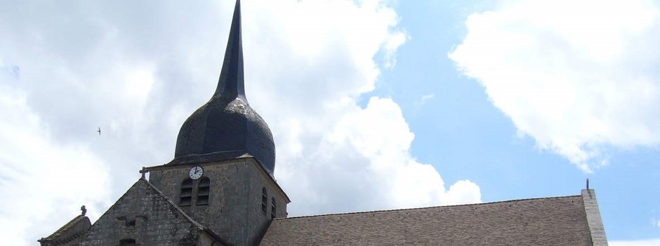 Clocher à bulbe sur base octogonale (Eglise St Oradour, Lupersat)